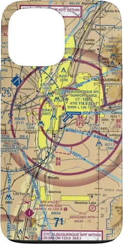 Vista 24 de Albuquerque (ABQ) Sectional Chart - Aviation Case for iPhone 17