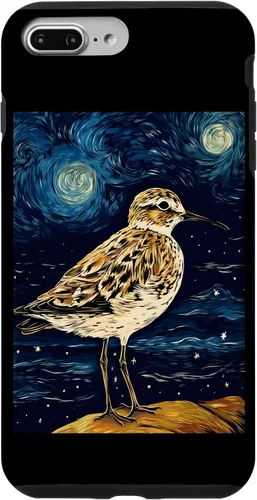 Vista 12 de Funda para iPhone 12 mini Sandpiper Starry Night Painting Hombres Mujeres Niños