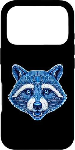 Vista 30 de Raccoon Electronic Computer Circuit CPU Art Case for iPhone 17