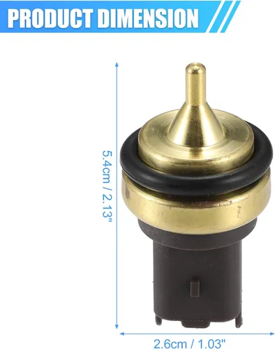 Vista 4 de uxcell Sensor de temperatura del refrigerante del motor No.13627535068 para Mini Cooper 2007-2015 Sensor de temperatura del agua