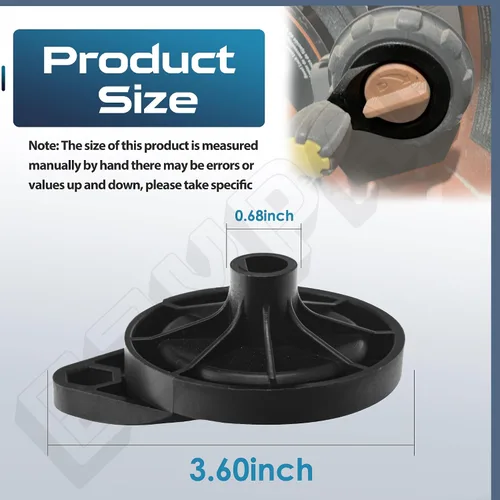 Vista 2 de Paquete de 2 ruedas de mano de sierra de mesa 089290001054 compatibles con sierra de mesa Ryobi R4513, rueda de mano ajustable para Ridgid, fácil
