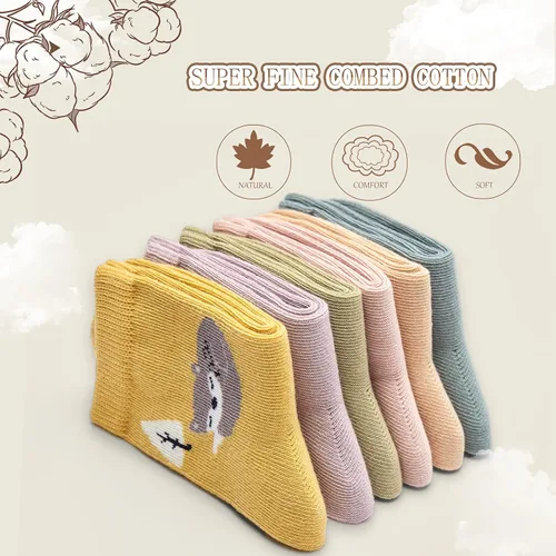 Vista 51 de Aisyee Calcetines de algodón para niños, calcetines sin costuras para niños, calcetines coloridos de cuarto de punto, paquete de 6