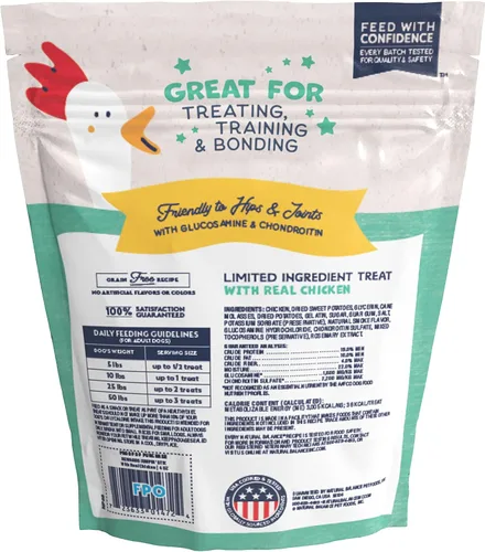 Vista 2 de Natural Balance Premios con ingredientes limitados Jumpin' Stix, golosinas sin granos para perros adultos de todas las razas, receta de pollo, 10