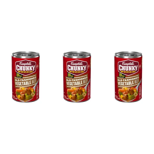 Vista 14 de Sopa Chunky de Campbell’s, sopa abundante de ternera y cebada, lata de 18.8 Oz