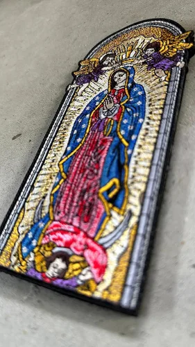Vista 6 de Parche bordado de la Señora de Guadalupe Mary Jesus