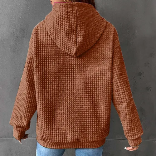 Vista 2 de Sudaderas con capucha de gran tamaño para mujer, suéter de vellón de otoño, casual, cómodo, trajes de moda Y2K 2023