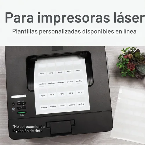 Vista 3 de Pestañas de índice láser imprimibles Redi-Tag, Blanco