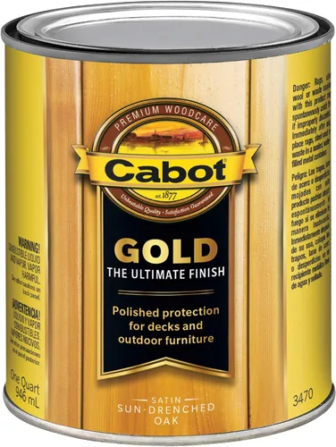 Vista 12 de Cabot 3471-07 3471 Acabado de madera de nogal iluminado por el sol, 1 galón, Nuez iluminada por