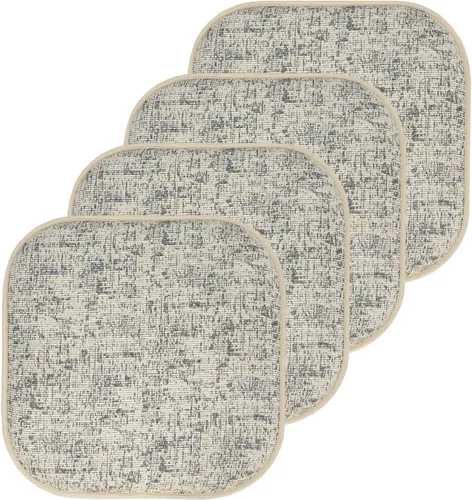 Vista 116 de Sweet Home Collection Cojines de espuma viscoelástica para silla, antideslizantes, diseño de panal de abeja, 16 x 16 pulgadas, paquete de 2