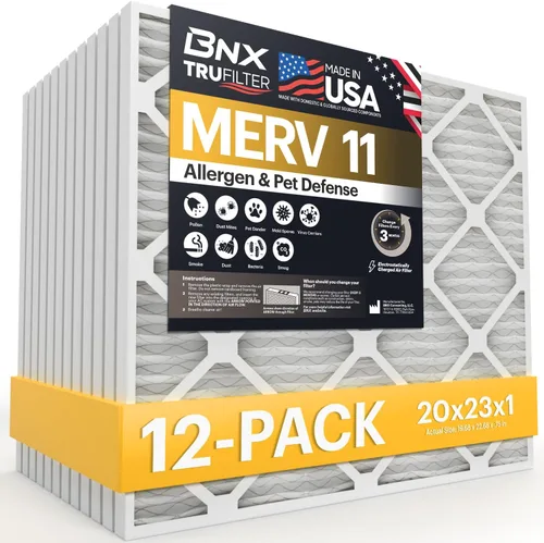 Vista 36 de BNX TruFilter - Filtro de aire MERV 11 de 10 x 10 x 1 pulgadas (paquete de 4) – Fabricado en Estados Unidos – Defensa contra Alérgenos Filtros