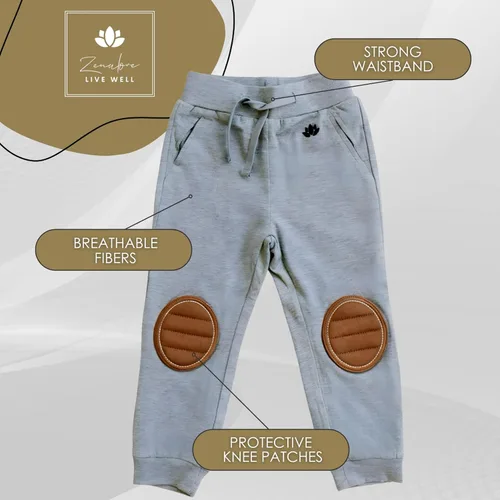 Vista 5 de Pantalones deportivos de viscosa para niños pequeños, rodilleras, pantalones suaves para niños y niñas, ayudante de bebé con protección