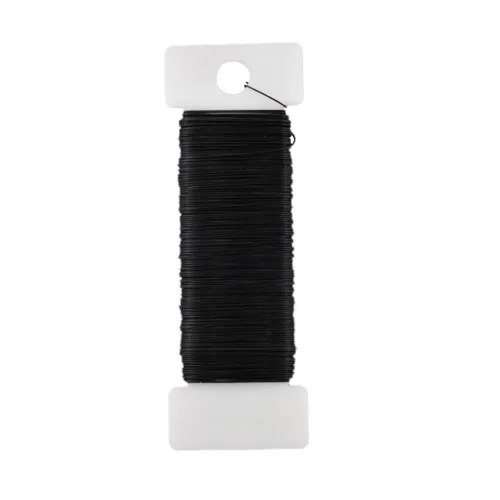 Vista 27 de HAHIYO Alambre Negro de Calibre 22 - 1 Rollo, 38 Yardas (115 Pies) Alambre Floral Flexible para Manualidades, Coronas de Navidad, Arreglos