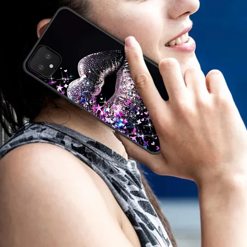 Vista 496 de Funda delgada para Google Pixel 4 XL, funda delgada de silicona de TPU suave a prueba de golpes para Google Pixel 4 XL, astronauta Galaxy