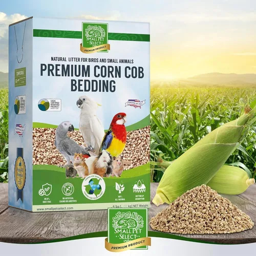 Vista 6 de Small Pet Select - Ropa de cama y arena para mazorcas de maíz, 100% natural, 6 libras