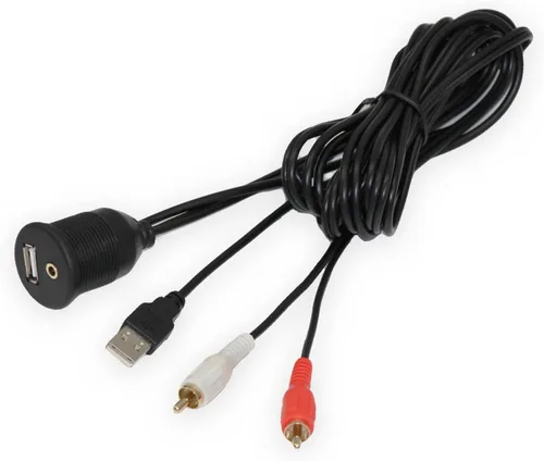 Vista 3 de Infinity PRV-315.2 - Receptor de radio USB Bluetooth AM/FM/WB, paquete combinado + cable AUX/USB a RCA Enrock + antena de recepción de radio