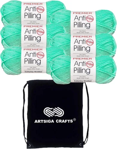 Vista 38 de Premier Yarns Antibolitas para todos los días Blancanieves 100-1 Dn100-1-Snow-White