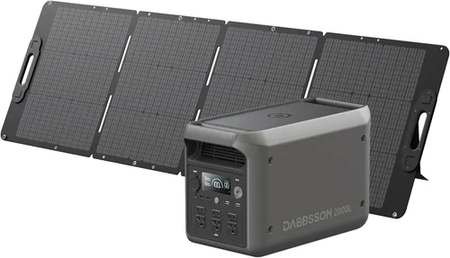 Vista 16 de DABBSSON - Estación de energía portátil de 2048 Wh, LiFePO4 semi-sólido seguro, potencia de aumento de 3300 W, salida de CA de 2200 W ×6, 41 lb