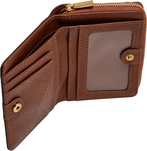 Vista 3 de Fossil Logan - Cartera plegable de piel con bloqueo RFID para mujer