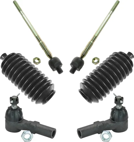 Vista 183 de TRQ Kit de dirección delantera con barra de acoplamiento de fuelle de piñón y cremallera compatible con Toyota Echo 2000-2005