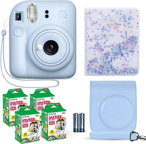 Vista 7 de Cámara instantánea Fujifilm Instax Mini 12 color rosa flor + paquete de película Fuji (40 hojas) + paquete de accesorios para obturador, incl.