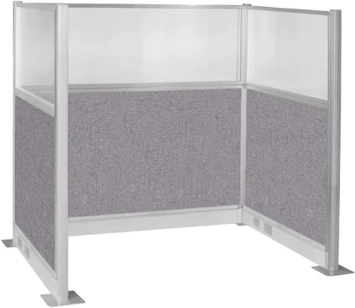 Vista 32 de Versare Cubículo eléctrico de panel silencioso preconfigurado Paredes divisoras de estación de trabajo Paneles de privacidad para cubículos Gris
