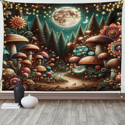 Vista 241 de Ambesonne Tapiz de arte afro, hombre negro fuerte con una corona de trazos impresión de pintura moderna, decoración de tela para colgar en la pared