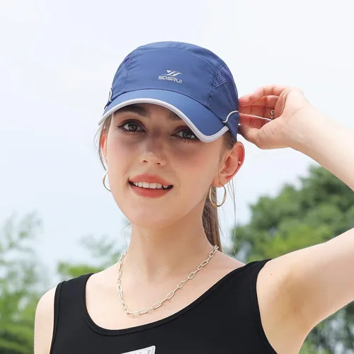 Vista 19 de Gorra deportiva de malla ligera de secado rápido para hombres y mujeres