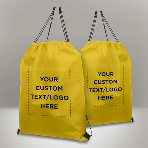 Vista 14 de DISCOUNT PROMOS Juego de mochilas con cordón no tejidas personalizadas de 10/50/100, paquete personalizado a granel
