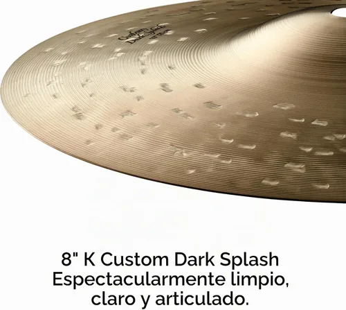 Vista 3 de Zildjian K0930 8" K Platillo de chapoteo oscuro personalizado