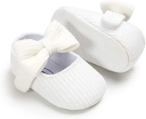 Vista 7 de Ohwawadi - Calcetines de forro polar para bebé o niña, suaves y calientes, botas o zapatos para bebés recién nacidos, con estilos de dibujos