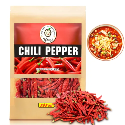 Vista 11 de Pimientos rojos secos de Yimi, especias picantes medias para la cocina multi 10,7 onzas