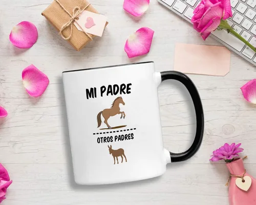 Vista 3 de Casitika Regalos para Papa. Tazas para Café de Dia de los Padres. Taza de café de 11 oz para el Día del Padre en español. Tazas para papá latino