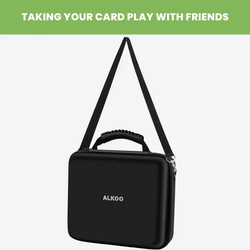 Vista 4 de ALKOO 2000+ Caja de almacenamiento de tarjetas coleccionables para tarjetas contra la humanidad, para MTG Large Capacity, Card Corner Protection