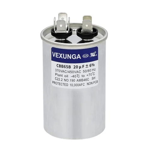 Vista 15 de VEXUNGA Capacitor Dual de Arranque Redondo A/C de 50/5 uF 50+5 MFD 370VAC o 440VAC CBB65 CBB65B Capacitores de Aire Acondicionado para Motor