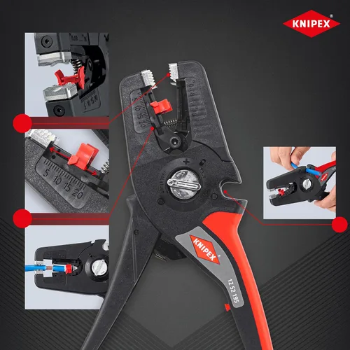 Vista 3 de Knipex PreciStrip16 Pelacables de aislamiento automático 7.677 in 12 52 195