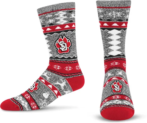 Vista 58 de For Bare Feet Ugly Holiday Sweater Crew Sock NCAA