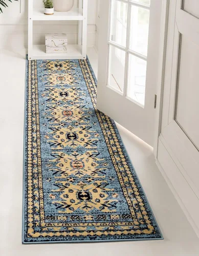Vista 19 de Unique Loom Taftan Collection - Alfombra de borde geométrico de inspiración tribal (2 pies 2 pulgadas x 3 pies, rectangular, negro/gris)