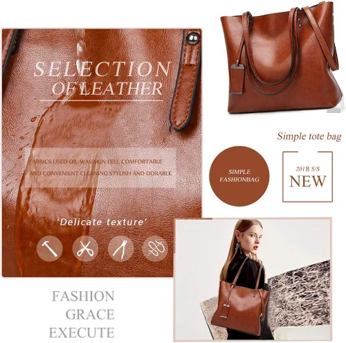 Vista 5 de Alarion - Bolso bandolera con asa superior para mujer, bolso de mensajero