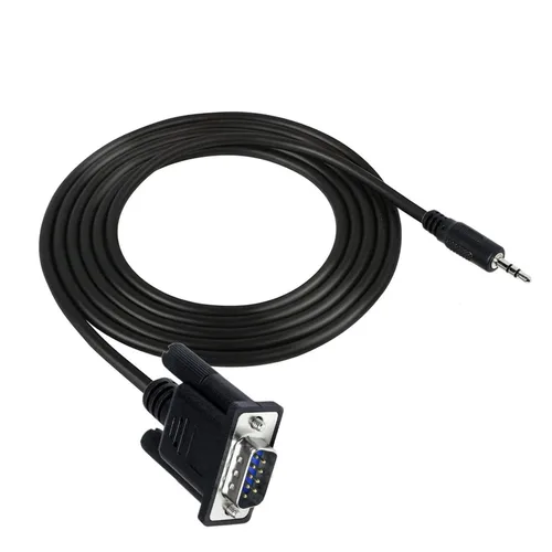 Vista 2 de DB9 9 Pin Female to 3.5mm Male pl-UG Serial Cord RS232 to 1/8 Inch Conversion Cord- 6FT/1.8M