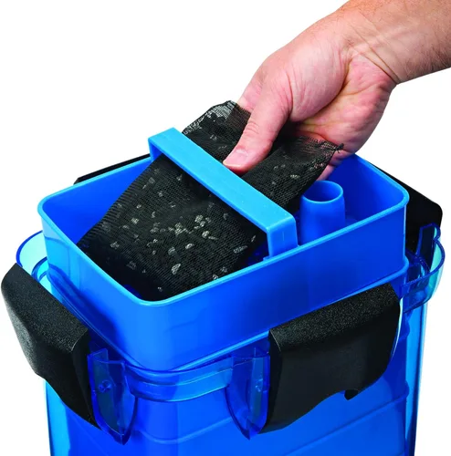 Vista 3 de Penn-Plax Cascade Pro-Carb Z Filt-A-Pack, paquete de 2 bolsas de filtro de carbón mixto y zeolita para acuario, repuesto de malla de nailon