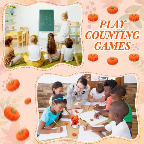 Vista 3 de Yexiya 32 piezas de mini borradores de calabaza a granel otoño novedoso lápiz 3D borrador de fiesta de Halloween, papelería para niños, estudiantes