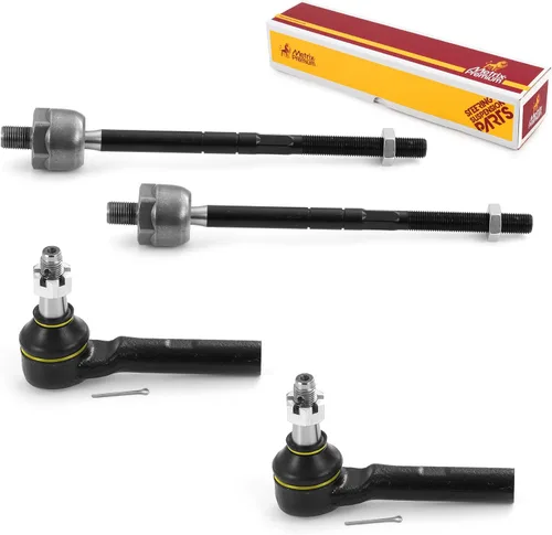 Vista 38 de Metrix Premium Chassis Parts - Kit de 4 piezas de extremos de barra de acoplamiento frontal exterior e interior compatible con Nissan Pathfinder