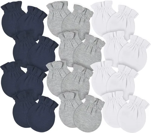 Vista 9 de Gerber Manoplas Antiarañazos para Bebés Niñas, Paquete de 8 y Paquete de 12