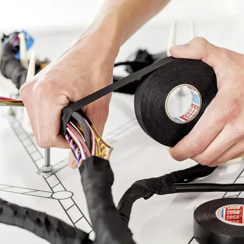 Vista 8 de Cinta para arnés de cableado Tesa utilizada por Mercedes BMW VW Audi de Tesa