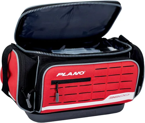 Vista 28 de Plano Bolsa de aparejos de pesca de vanguardia para fines de semana, base impermeable moldeada, almacenamiento espacioso, mangas de herramientas