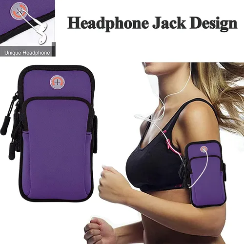 Vista 6 de Brazalete de correr para teléfono celular para iPhone 11 12 13 14 15 16e 16 17 Pro Max Xs X Xr 8 Plus SE Mini, Galaxy S26 S25 S24 S23 S22 Note 20