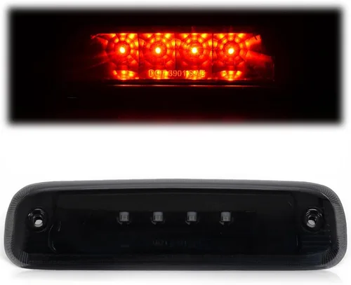 Vista 10 de CHEDA Tercera luz de freno 3D, compatible con Jeep Cherokee 1997-2001, lente cromada, carcasa LED, lámpara de carga trasera, barra trasera