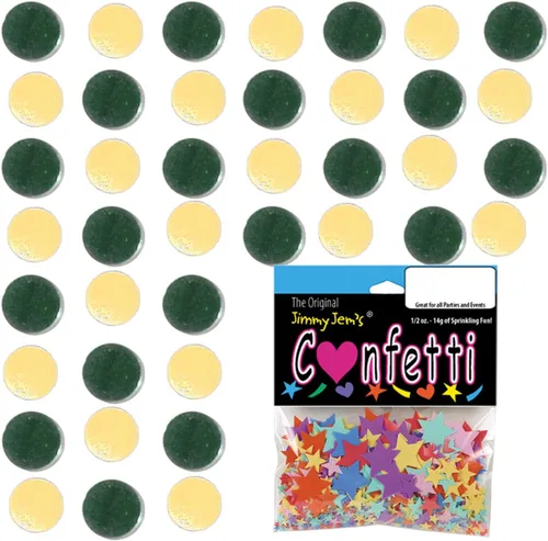 Vista 76 de Confetti Circle 1/4" Negro, Azul Marino Combo - 2 bolsas de media onza (1 oz) (8550/9971)