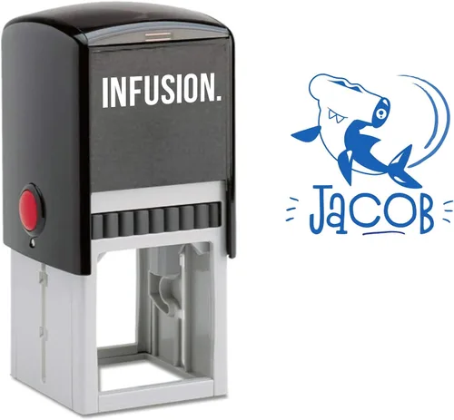 Vista 8 de Infusion Sello con nombre de niño autoentintado para niños (Bee Great)