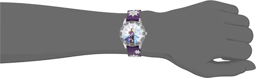 Vista 2 de Disney Reloj analógico de cuarzo 3D con correa 3D de Frozen para niños